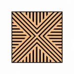 Leziter Akusztikus falpanel Deco VII bambusz hatású 60x60x1, 8 cm (J01TF06-BAM)