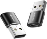 Joyroom adapter USB Type C (aljzat) USB (férfi) adapterhez fekete (S-H152 Black) (S-H152)