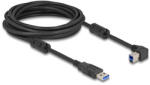 Delock USB 5 Gbps kábel A-típusú apa - B-típusú apa 90 balra hajlítva 5 m