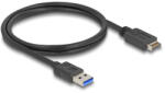 Delock USB 10 Gbps kábel E-típusú A kulcsos USB 20 tűs apa A-típusú USB apa 80 cm