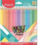 Maped Maped: set creioane colorate pastelate Color Peps - triunghiulare, 24 buc (IMA831880)