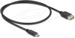 Delock USB 2.0 kábel USB Type-C apa EASY USB Type-A anya, 0, 5 m (81535) - pepita