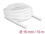 Delock Fonott kábelharisnya önzáródó 10 m x 16 mm fehér
