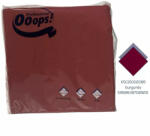 Ooops! ! szalvéta 33X33cm, 2r. , 1/4 hajtás, BORDÓ, 100 lap/csg, 20csg/karton, 42karton/raklap (KSC21002086)
