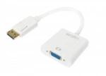 LogiLink CV0059B video cable adapter VGA (D-Sub) DisplayPort White