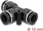 Delock Pneumatikus csatlakozó 10 mm, két rögzítőfurattal, T-alakú