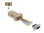 Delock D-Sub 9-tűs anya RJ12 6P/6C anya összekötő adapter
