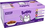 Besties Cat Megabox - Alutasakos macskaeledel válogatás, szószos, 4 íz (2 karton = 96 alutasak = 96 x 85 g) 9.06kg