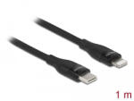 Delock Adat- és töltőkábel USB Type-C - Lightning iPhone , iPad és iPod készülékhez fekete 1 m M (86637) - pepita