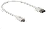 Delock HDMI Ethernettel - HDMI-A-csatlakozó > HDMI Micro-D-csatlakozó 3D , 4K, 0, 25 m, vékony, prémium kábel (85147) (85147) (85147)