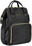 KikkaBoo Geanta bebe scutece Siena - Black&Gold Negru & Aur 2025 (14606A)