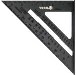 VOREL Talpas derékszög vonalzó 250 x 180 mm alumínium (P-18377)
