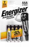 Energizer LR03AP-BP4 Alkaline Power alkáli elem, AAA, 1, 5 V
