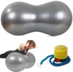 Verk Group Minge de fitness pentru reabilitare, 40 cm, PVC, argintiu, cu pompă (14285_S) Minge fitness