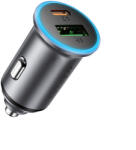 ACEFAST B15 Autós Töltő 65W - USB-A + USB-C - Szürke (B15)