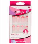 KillyS Artifical Nails Műköröm Almond Pink French, 24 db (KZ416238)