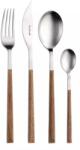 Pintinox Set de tacâmuri Sushi Queen Teak Satin 24 piese, cutie cadou negru-aurie Tacam