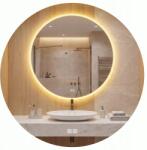 Save Home Fürdőszobai Tükör Led 60 CM Kerek Páramentesítő 3 Színben Állítható Fényerő (Lustro podświetlane led dotykowe stylowe)