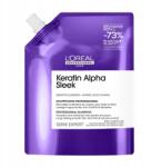 L'Oréal L'Oreal Keratin Alpha Sleek Hajkisimító sampon Refill 500ml (3474637335786)