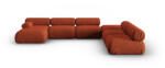 Windsor & Co Coltar in forma de U cu 7 locuri Kepler cu tapiterie din Chenille (WIN_SET6L_140_F1_KEPLER3)