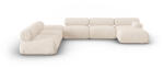 Windsor & Co Coltar in forma de U cu 7 locuri Kepler cu tapiterie din Chenille (WIN_SET6R_140_F1_KEPLER1)