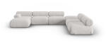 Windsor & Co Coltar in forma de U cu 7 locuri Kepler cu tapiterie din Chenille (WIN_SET6L_140_F1_KEPLER5)