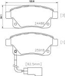 MINTEX Fékbetét készlet MINTEX MDB2853 for FORD (MDB2853)