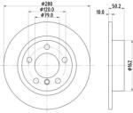 MINTEX féktárcsa MINTEX MDC2712 for MINI (MDC2712)