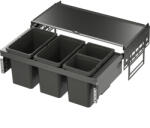 Vauth-Sagel VS ENVI Space hulladékgyűjtő KB 900 mm 2 x 10 Liter/2 x 22 Liter lávaszürke (SCH-103370033)