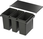 Vauth-Sagel VS ENVI Flex Pro hulladékgyűjtő KB 800 mm 2 x 28/1 x 21 Liter láva (SCH-103382186)