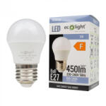 ECOLight LED izzó gömb E27 5W 6500K hideg fehér 500lm opál Golf Ball Ecolight (ECOLED1475)