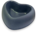 Georplast szív alakú tál S 18x15cm sötét szürke (GP10070D)