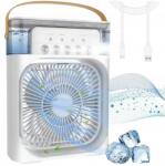  Ventilátor Asztali Ventilátor Páraelszívó Hordozható Led (Q-58872)