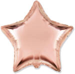  Csillag Alakú Fólia Lufi Rosegold 45cm