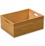Kesper Bambusz Tároló Doboz Fogantyúkkal 33 X 24 X 13 5 CM Barna (57402k)
