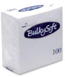 Bulky Soft Koktélszalvéta 2 rétegű 24x24 cm 1/4 hajtás 100 lap/csomag - fehér