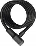 ABUS Kerékpárzár Abus Booster 6512K 180cm 12mm fekete fogantyú nélkül (6512K/180/12 BK)