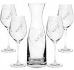  Set Vital üveg borospohár Srdce100 kristály (1+4 db) (3743)