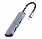 Gembird Usb Type-C 5 az 1-ben Adapter Hub Hdmi Pd (A-CM-COMBO5-03)