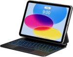 Typecase Carcasa cu tastatura Typecase Edge Plus compatibila cu iPad 11 inch (A16) 2025 / iPad 10.9 inch 2022, Carbon Fiber (6979284780288)