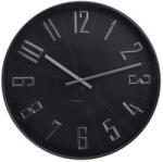 AdTrend Ceas perete plastic negru argintiu 50, 5 cm (106811B)