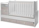 Lorelli Trend PLUS kombi ágy 70x165 - White & Light Oak ÚJ