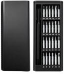 Flippy Set de Surubelnite 24-in-1 cu Clichet, Flippy, Set de Uz Casnic pentru Repararea Electronicelor Mici, Maner durabil Negru, 26.5 x 15 x 1.5 cm, Negru (164297) Surubelnita