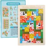 Flippy Puzzle din Lemn Flippy, Tip Tetris, +4 Ani, cu Animale Colorate 3D, 40 Piese, Multicolor (125878)