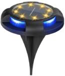 Flippy Lampa solara LED tip spot pentru gradina Flippy, cu 4 leduri laterale multicolore si 8 leduri principale alb cald, IP65, material ABS, baterie 2V, 700 mah, 11x13.5 cm, multicolor (124729)