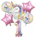  Set baloane cu Unicorn pentru Petreceri - 1 an (X001SXDUH1)