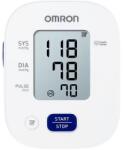 Omron Tensiometru de brat complet automat Omron M2, Tehnologie Intellisense, Aparat validat clinic, Alb Gri