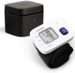 Omron Tensiometru electronic de incheietura complet automat Omron RS2, validat clinic, Tehnologie Intellisense, Indicator pentru puls neregulat, Afisaj LCD, Carcasa de protectie, Alb (C663)