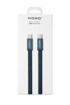 NOXO Cablu USB-C la USB-C 60W 1m Nylon Braided , NOXO CN-13 cu Smart Chip (CN-13)