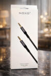 NOXO Cablu AUX Audio NOXO AUX-N-1 3.5mm la 3.5mm, 1.5m, Cablu Impletit, Conectori Metalici, Compatibil Telefon, Masina, Boxe (AUX-N-1)